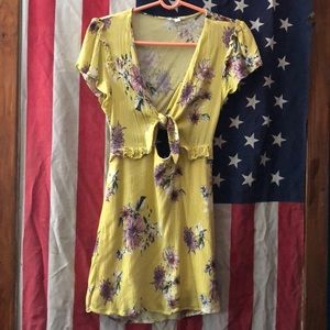 Yellow floral Cotton Candy La Dress